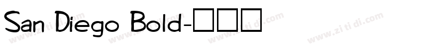 San Diego Bold字体转换
